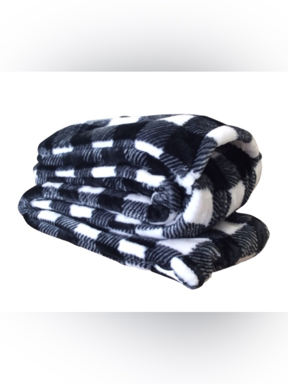 Virah Bella White and Black Plaid Pocket Scarf - Picture 4 of 5